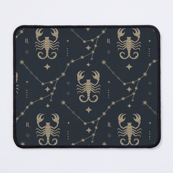 Item preview, Elegant Scorpio Zodiac Constellation Seamless Pattern – Navy & Gold Astrology designed and sold by Midnight Veil Designs.