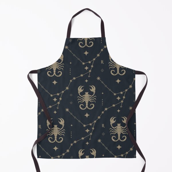 Item preview, Elegant Scorpio Zodiac Constellation Seamless Pattern – Navy & Gold Astrology designed and sold by Midnight Veil Designs.