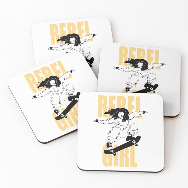 Item preview, Rebel Girls - Skate Yellow designed and sold by leslieilus.