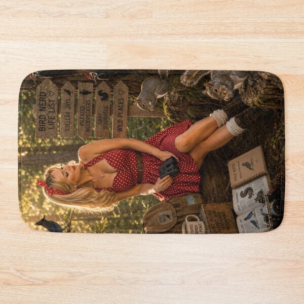 Item preview, Bird Nerd Pin-Up: Forest Friends designed and sold by Kimberly Palmer.