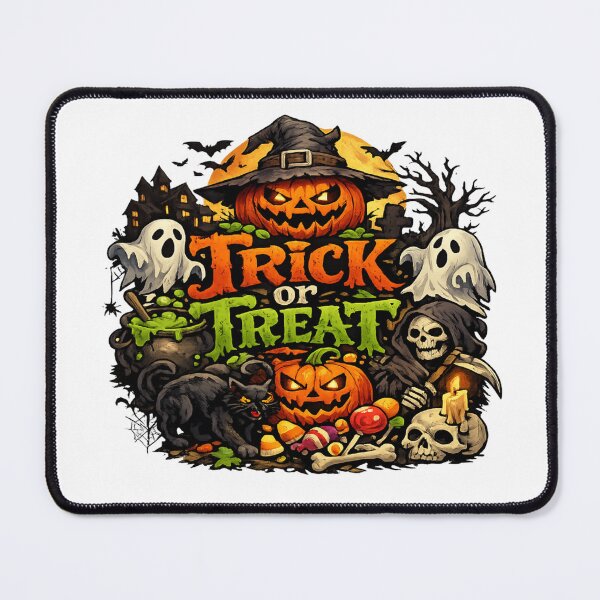 Item preview, Trick or Treat Halloween Pumpkin Ghosts Vintage Spooky Design designed and sold by Jack W Art.