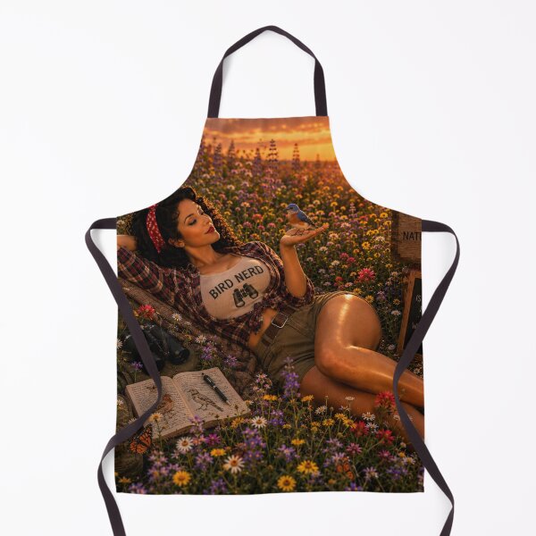 Item preview, Bird Nerd Pin-Up: Wildflower Meadow Daydream designed and sold by Kimberly Palmer.