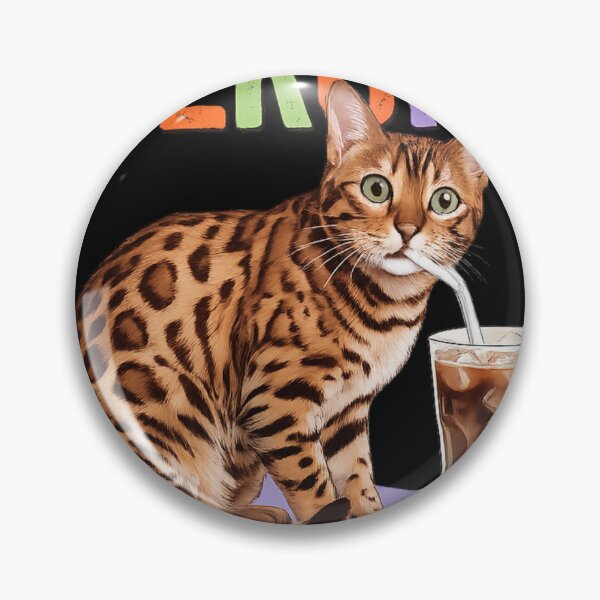 Item preview, Bengal Cat Iced Coffee Energize designed and sold by TeeSpectrume.