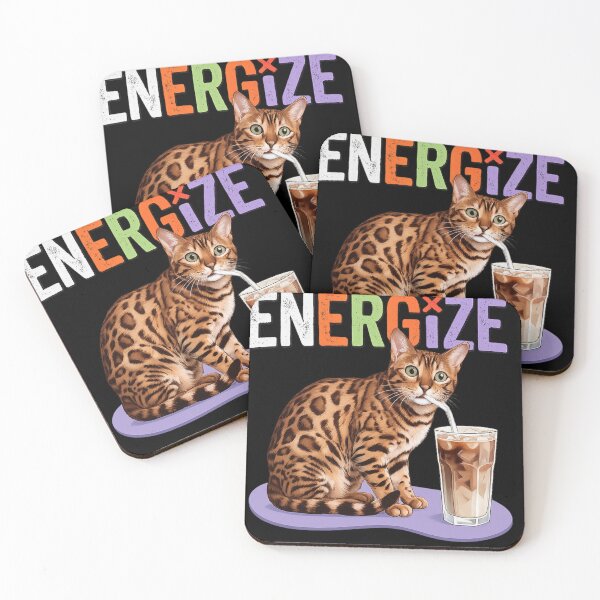 Item preview, Bengal Cat Iced Coffee Energize designed and sold by TeeSpectrume.