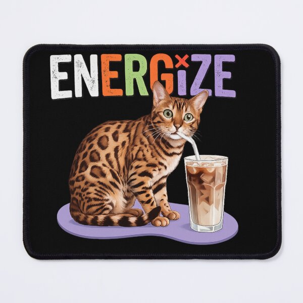 Item preview, Bengal Cat Iced Coffee Energize designed and sold by TeeSpectrume.