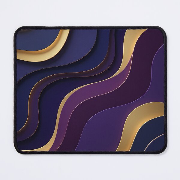 Item preview, Luxury Purple and Gold Abstract Wavy Paper-Cut Background designed and sold by snaapzone.
