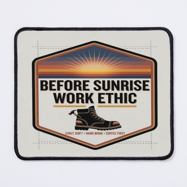 Item preview, Before Sunrise Work Ethic Work Boot Black designed and sold by OperoMerch.