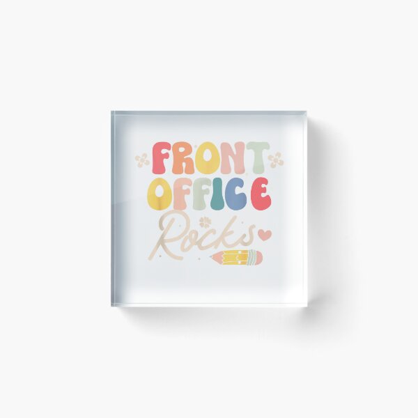 Item preview, Front Office Rocks Back to School Secretary Admin Staff Tee T-Shirt designed and sold by JJLetterDesigns.