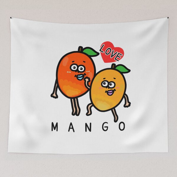 Item preview, Cute I LOVE MANGO designed and sold by kanaehonkawa.