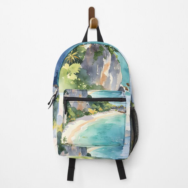 Item preview, Koh Phi Phi - Watercolor Travel Art Thailand Coastal Wall Decor designed and sold by Spirit of Siam.