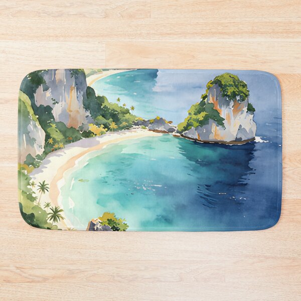 Item preview, Koh Phi Phi - Watercolor Travel Art Thailand Coastal Wall Decor designed and sold by Spirit of Siam.