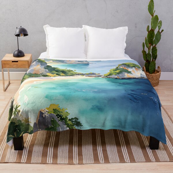 Item preview, Koh Phi Phi - Watercolor Travel Art Thailand Coastal Wall Decor designed and sold by Spirit of Siam.