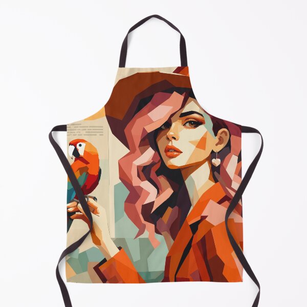 Item preview, Tropical Muse with Parrot – Bold Vector Woman Portrait designed and sold by ArtByBoya.