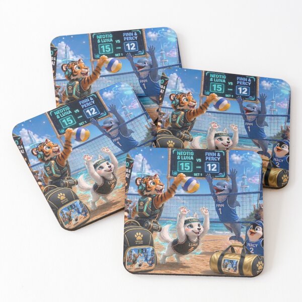 Item preview, Cute Tiger Wolf Beach Volleyball Sports Bag Backpack Water Bottle Gift NeoTigLuna designed and sold by NeoTigLuna.