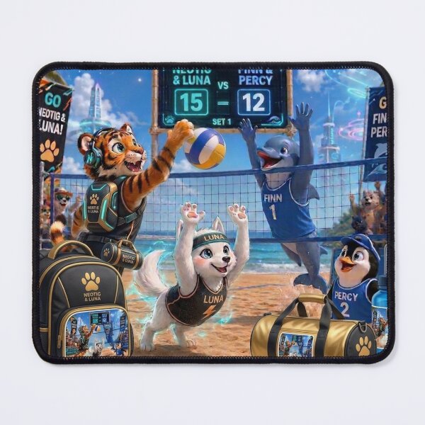 Item preview, Cute Tiger Wolf Beach Volleyball Sports Bag Backpack Water Bottle Gift NeoTigLuna designed and sold by NeoTigLuna.