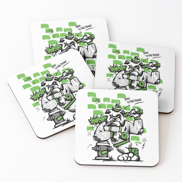 Item preview, Bad To The Bone Bulldog Gangster Art designed and sold by RamyGallery.
