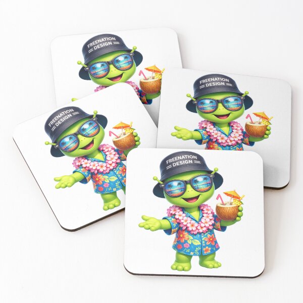 Item preview, Tropical Alien Summer Vibes Funny Hawaiian Beach designed and sold by FREENATION2026.