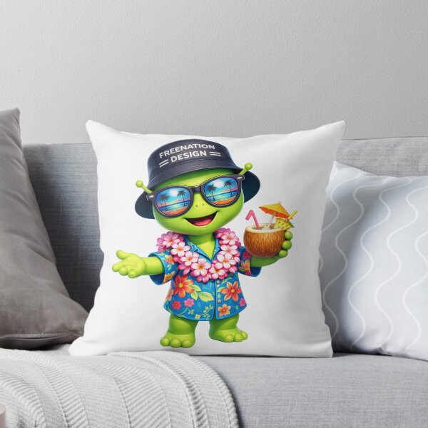 Item preview, Tropical Alien Summer Vibes Funny Hawaiian Beach designed and sold by FREENATION2026.