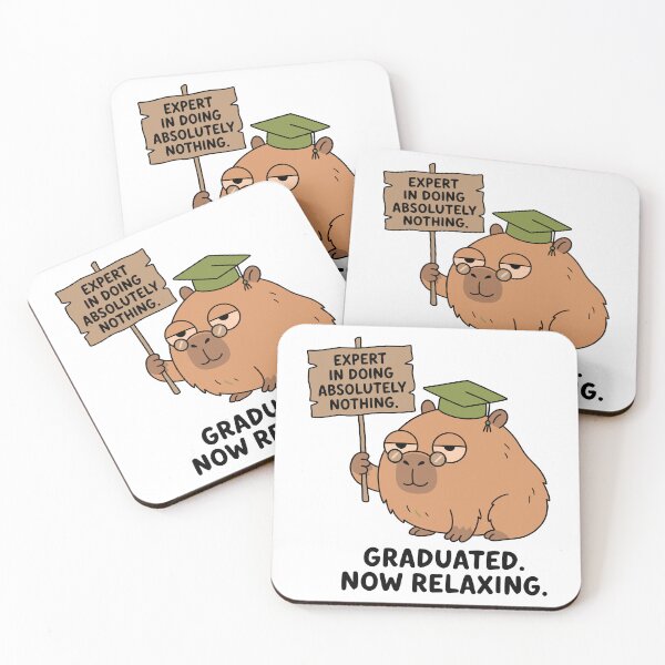 Item preview, Funny Capybara Graduation designed and sold by Amir Faysal.