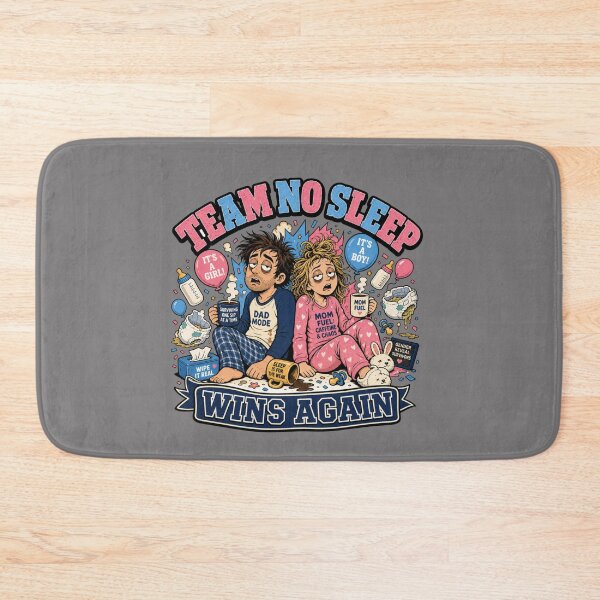 Item preview, Team No Sleep Wins Again Funny New Parents Gender Reveal  designed and sold by freshwear design.