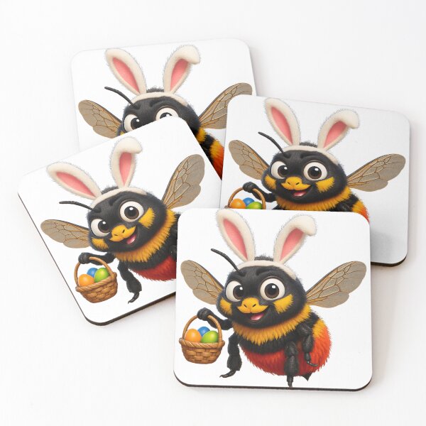 Item preview, Easter Red-Tailed Cuckoo Bumblebee designed and sold by Sillytoe.