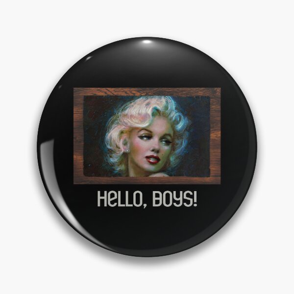 Item preview, Hello, Boys! (Cream on Black) designed and sold by PawsitiveMum3.