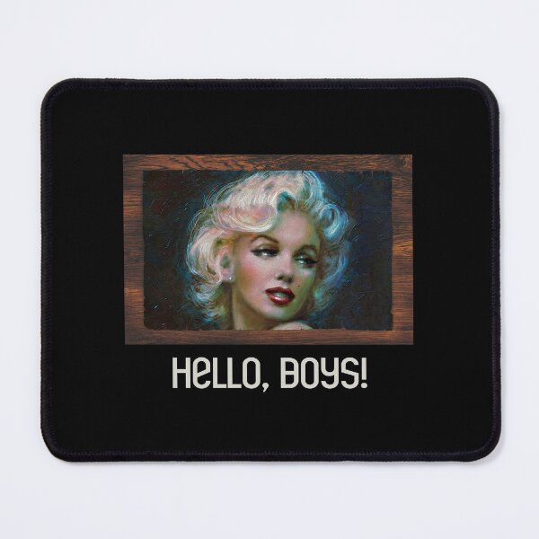 Item preview, Hello, Boys! (Cream on Black) designed and sold by PawsitiveMum3.