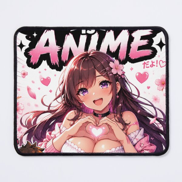 Item preview, My Other Girlfriend Is Anime – Cute Anime Girl Heart Hands | Kawaii Otaku Manga Design Version 1 designed and sold by Endthedisease.