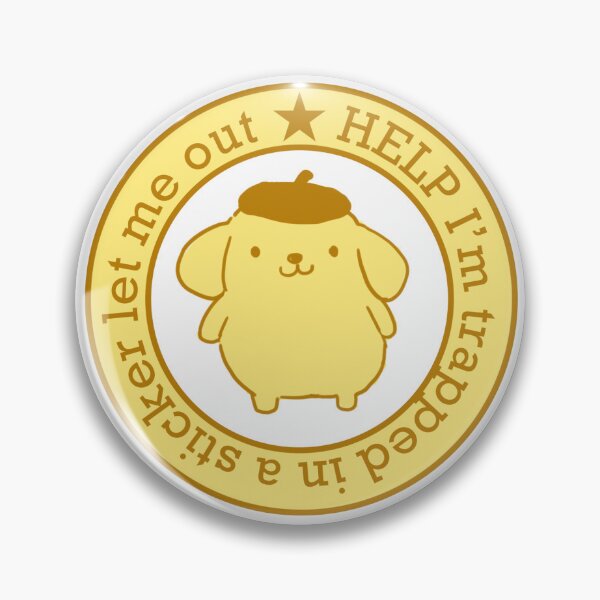 Item preview, Pompompurrin trapped in a sticker designed and sold by StopbyWilloughby.