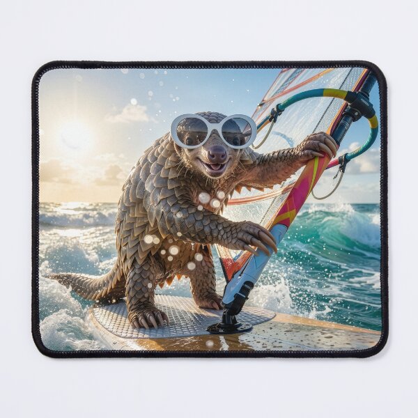 Item preview, Pangolin Is Happiest on a Surfboard designed and sold by Tridentulus.