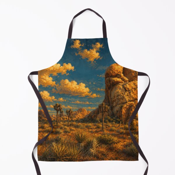 Item preview, Joshua Trees and Granite Boulders — Painterly Desert Art designed and sold by kornkobart.