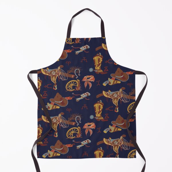 Item preview, Panhandle Slim Western Print in Blue designed and sold by Raqilu Designs.