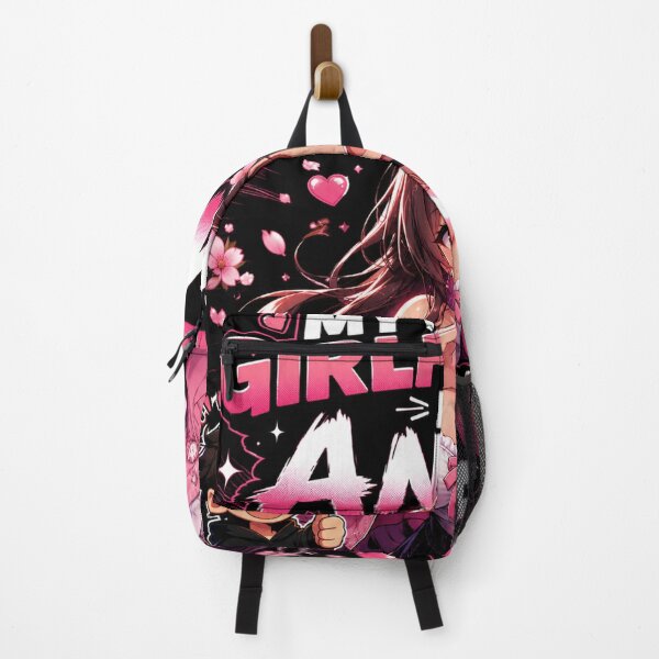 Item preview, My Other Girlfriend Is Anime – Kawaii Anime Girl on Black | Funny Otaku Manga Art designed and sold by Endthedisease.