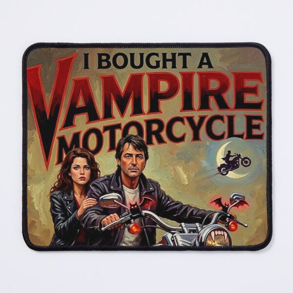 Item preview, I Bought a Vampire Motorcycle Retro B-Movie Comedy Horror Tribute Art Movie Poster designed and sold by Art's Diner.