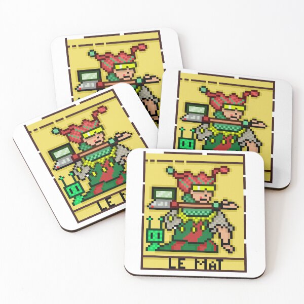 Item preview, The Fool Tarot Card Le Mat Marseille Pixel Art designed and sold by RetroRlx.