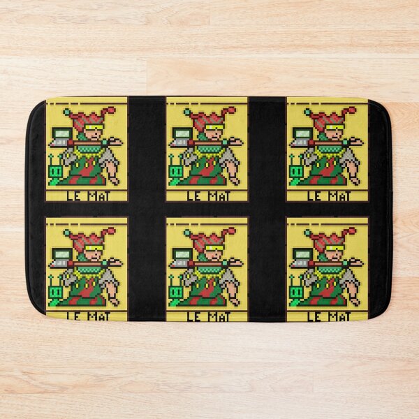 Item preview, The Fool Tarot Card Le Mat Marseille Pixel Art designed and sold by RetroRlx.