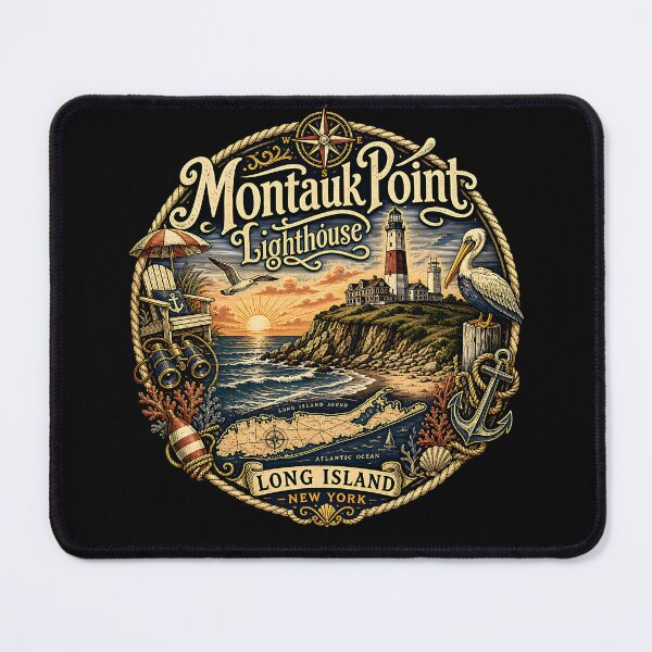 Item preview, Montauk Point Lighthouse. Long Island, NewYork. (Version 2) designed and sold by Birdie and Flynn.