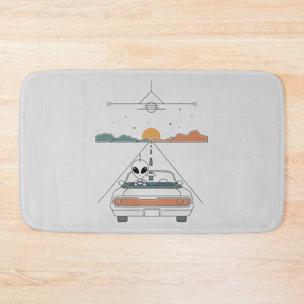 Item preview, Retro Alien Road Trip Driving Convertible Sunset designed and sold by Amir Faysal.