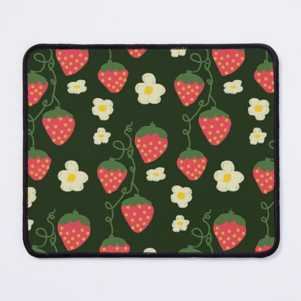 Item preview, Strawberries and flowers on stems designed and sold by MuseZuko2013.