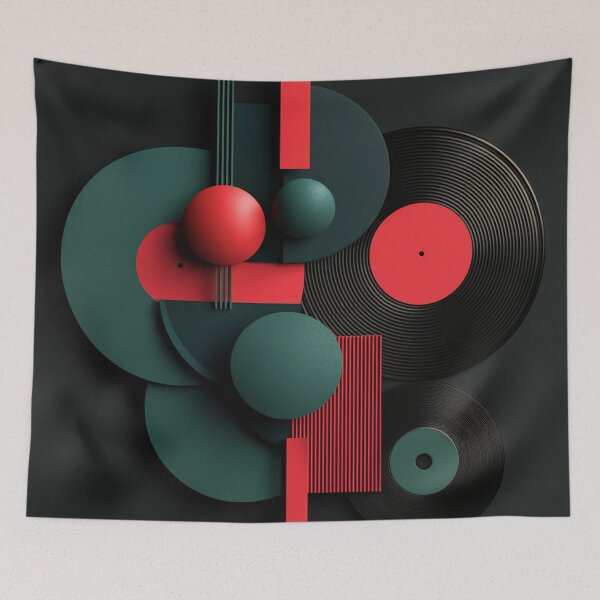 Item preview,     Abstract Vinyl Record Geometric designed and sold by Brand Uno Studio.