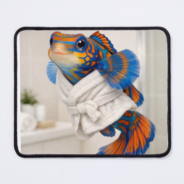 Item preview, Cozy Bathrobe Mandarin Fish designed and sold by Sillytoe.