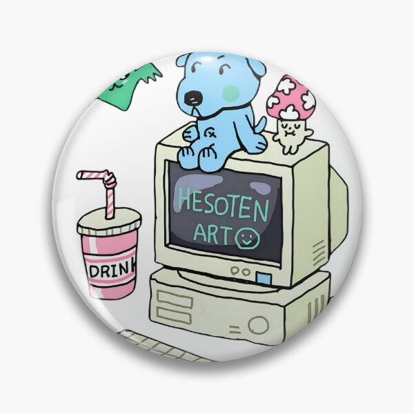 Item preview, Retro Computer and Cute Blue Dog designed and sold by Beschoshop.
