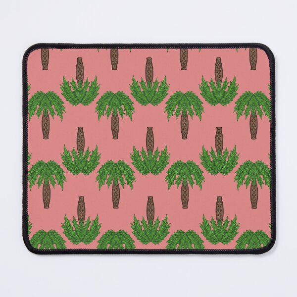 Item preview, Sandy Palm Trees with Bright Coral Background in Tropical Repeat Seamless Pattern designed and sold by PCaleDesigns.