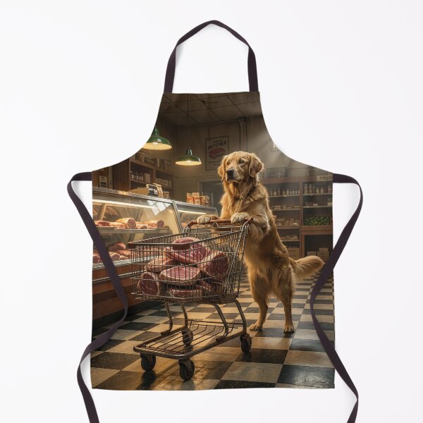Item preview, Golden Retriever Plans a Barbeque designed and sold by Tridentulus.