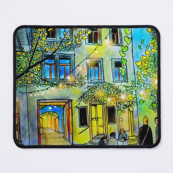 Item preview, Kunsthofpassage at dusk – Dresden Neustadt Urban Sketch designed and sold by UMA Urban Sketch.