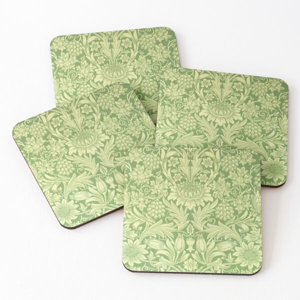 Item preview, Earthy greens and leaf motif Print Nature  designed and sold by BlueLineLAX.