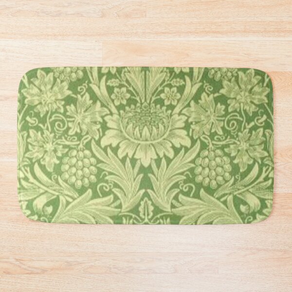 Item preview, Earthy greens and leaf motif Print Nature designed and sold by BlueLineLAX.