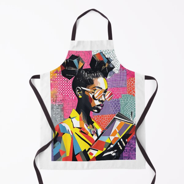 Item preview, Geometric Black History Educated Women Reading Book Melanin T-Shirt designed and sold by SavsMerch.