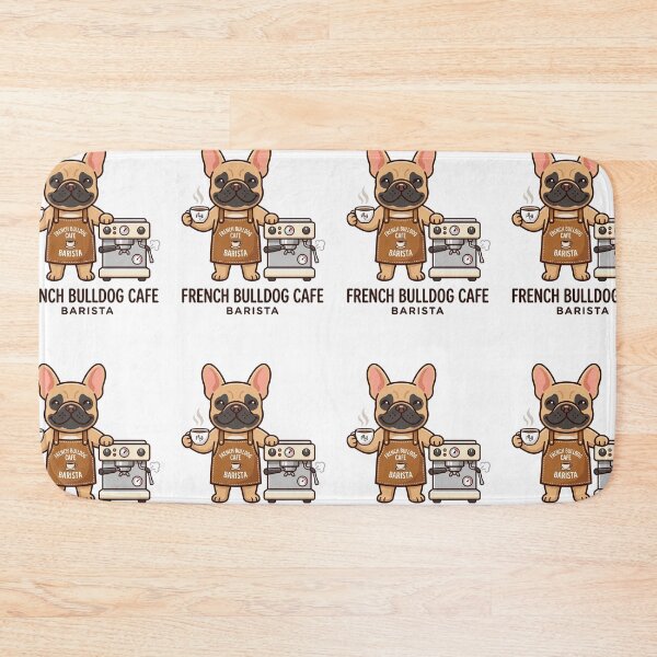 Item preview, French Bulldog Cafe Barista Espresso Coffee Mug designed and sold by PictoVibe.