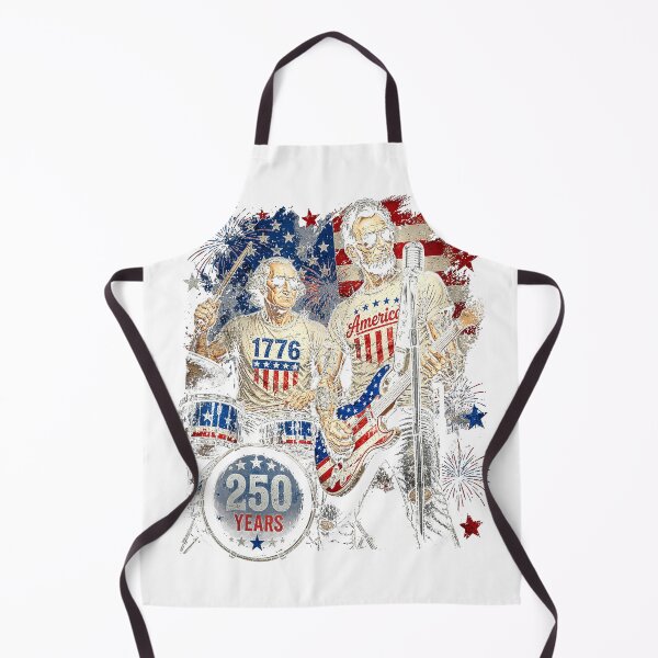 Item preview, George Washington Lincoln Playing Guitar Abe Lincoln 250th T-Shirt designed and sold by Badriiiii.